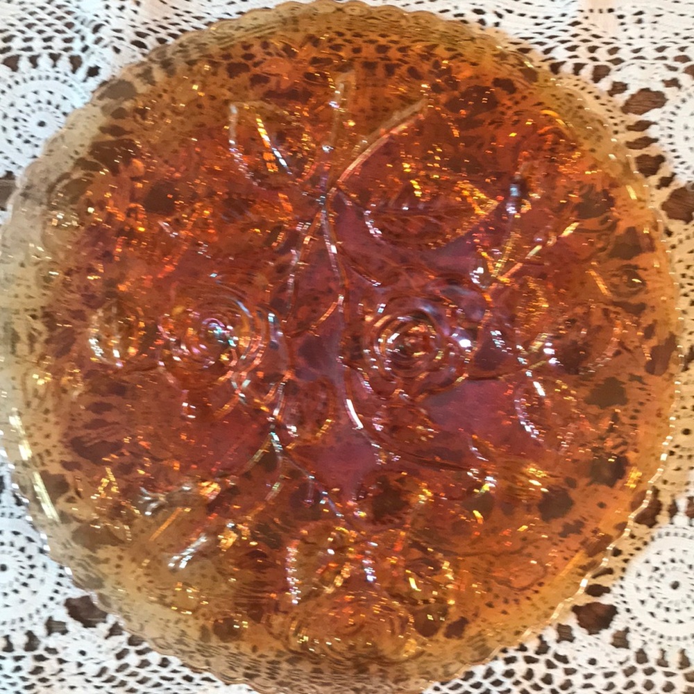 🌹Vintage Imperial Glass Footed Plate 1951-1972🌹
